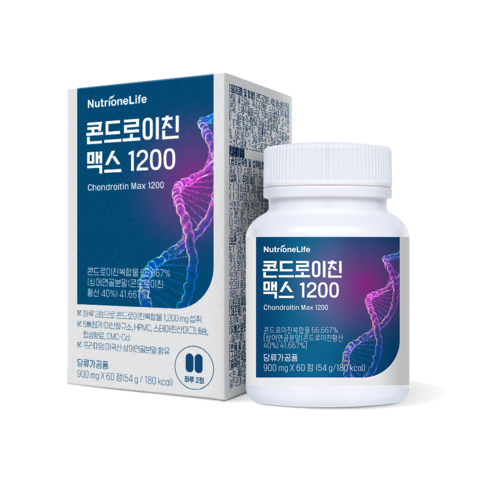 콘드로이친 맥스 1200 1박스 1개월분 정 | 뉴트리원 콘드로이친 맥스 1200 1박스 1개월분 정 | 뉴트리원